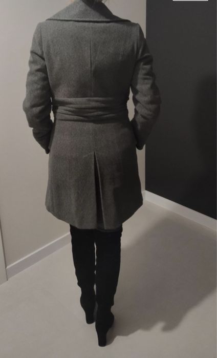 Zartex płaszcz 38 szary melanż