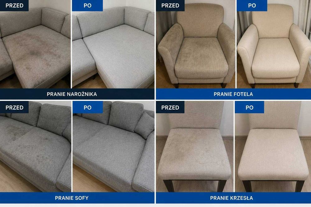 Pranie Tapicerki Samochodowej i Meblowej | Dojazd do Klienta | Profesjonalny Sprzęt