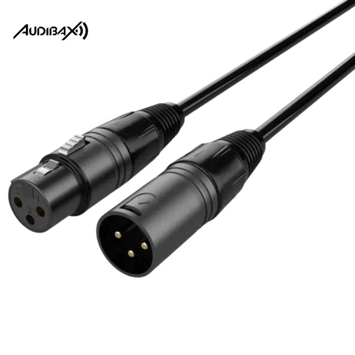 Audibax Silver Black Cabo DMX 3 pinos 5 metros
