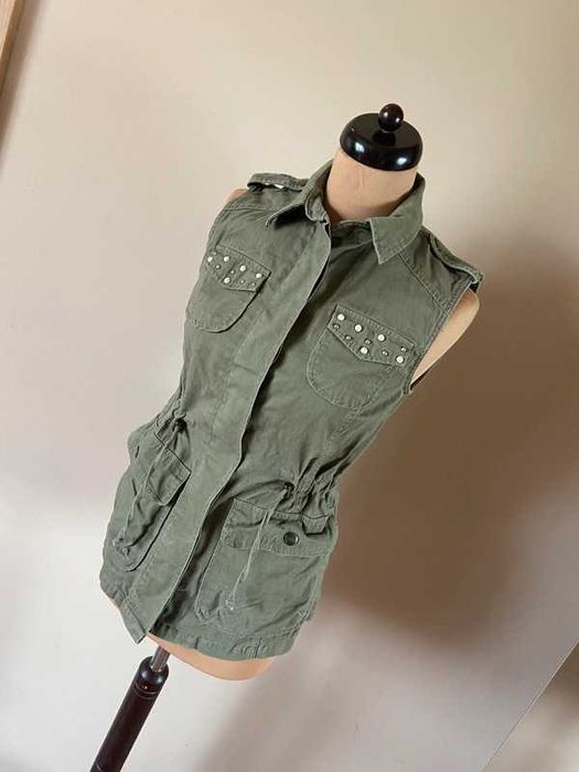 S m g21 kamizelka khaki ocieplacz bezrekawnik cwieki