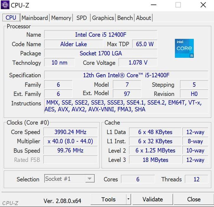 Комплект LGA1700 | HUANANZHI H610M-K + Intel 12400F + 32Гб DDR4