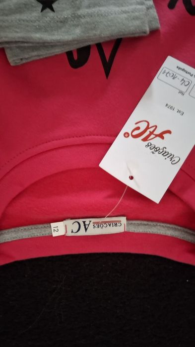 Conjunto menina com carda