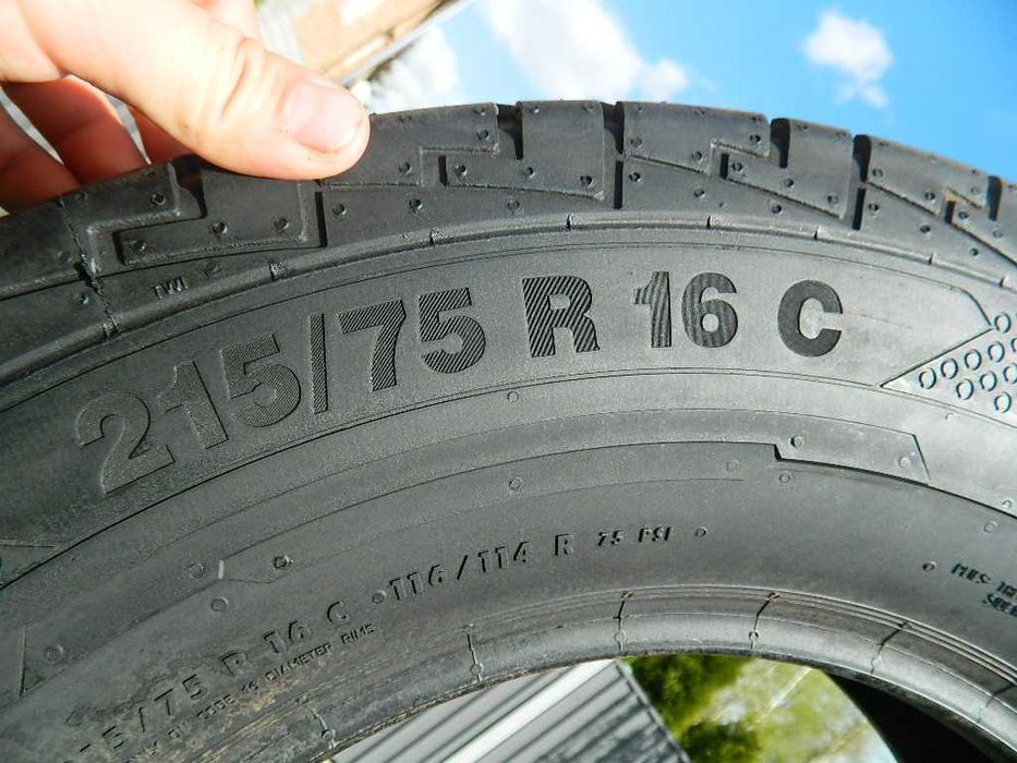Шина колеса резина R16C 215/75 Continental Conti Van Contact100 6шт Літо НОВІ