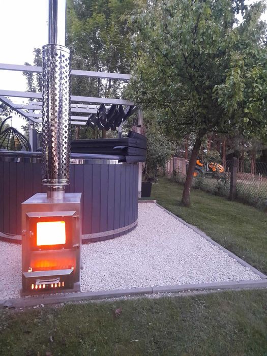 Balia Ogrodowa  z Hydro i Areomasażem z piecem zew.dost. od ręki