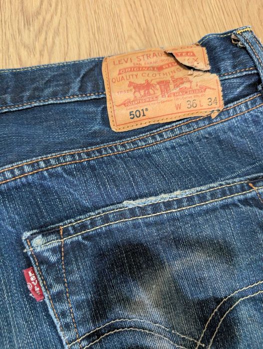 Levi’s 501 Jeans de Ganga Azul Escuro W36 L34