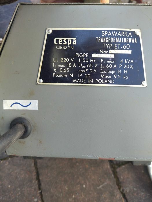 Spawarka Cespa Cieszyn ET-60 , sprawna + instrukcja + maska gratis!