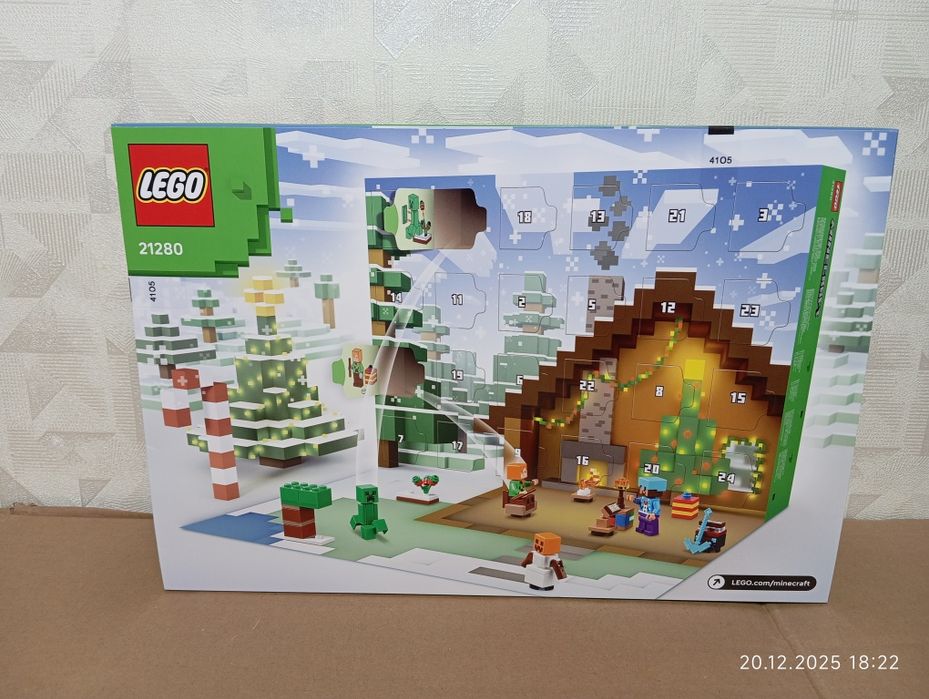 Minecraft Lego Адвент календар дитячий Лего Майнкрафт