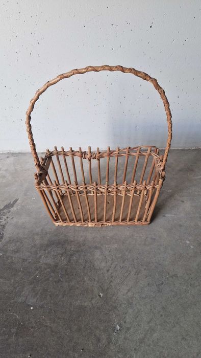 Cesto de vime, vintage