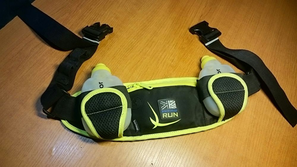 Pas do biegania Karrimor Run ( 2x butelki , kieszonka na tel , opaska na rękę z kieszenią )