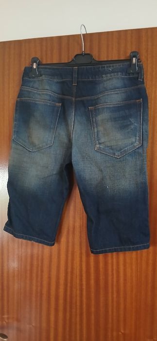 Calções homem em ganga