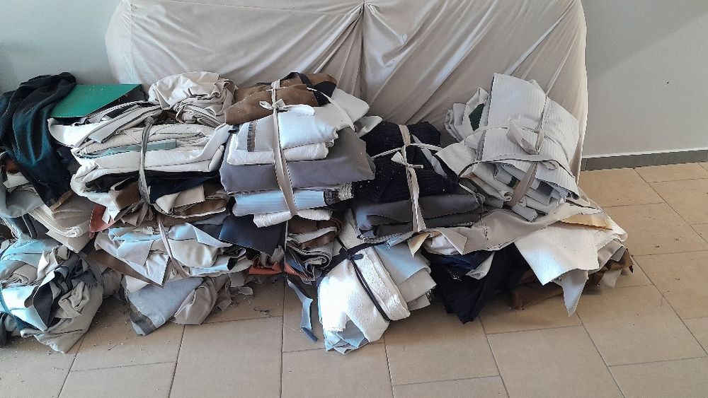 Resztki tkanin tapicerskich