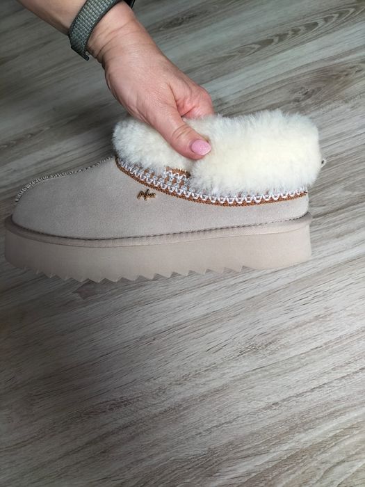 Buty ocieplane, klapki