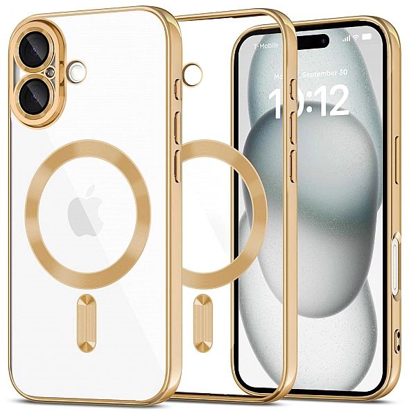 Tech-Protect Magflex Magsafe Iphone 16 Shiny Gold