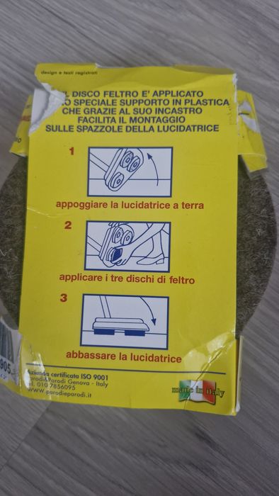 3 filcowe tarcze polerskie marki Parodi & Parodi.