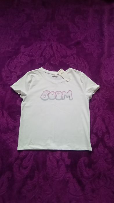Krótki top T-shirt Cropp L