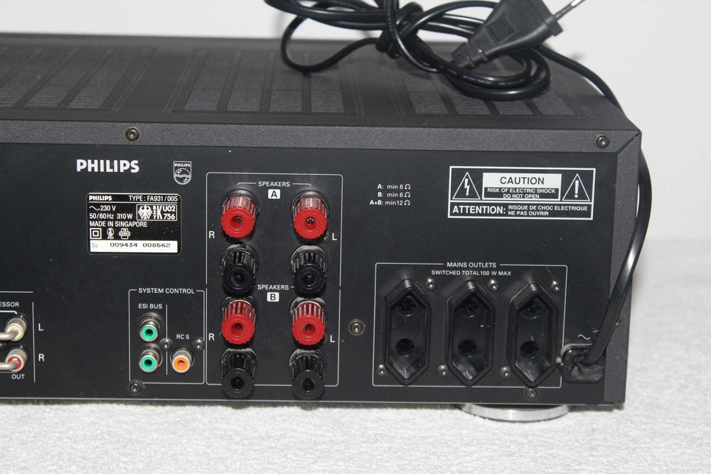 PHILIPS FA 931 Mocny wzmacniacz stereo hi-fi Wysyłka