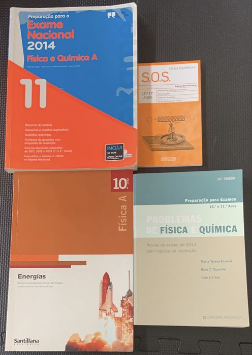 Livros de Físico-Química 10 e 11 ano