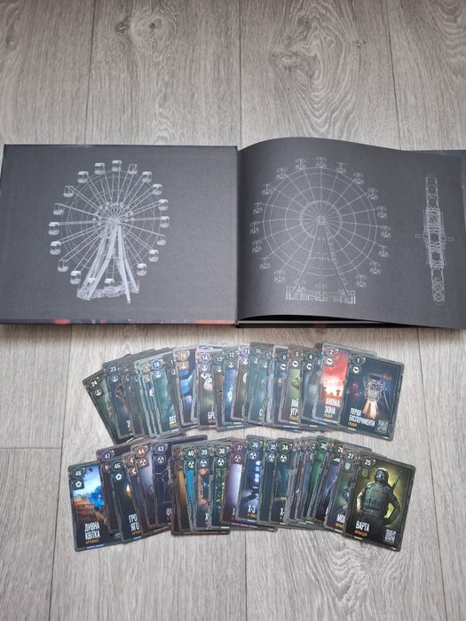 Колекційні картки S.T.A.L.K.E.R. 2, повна колекція 48 шт + альманах