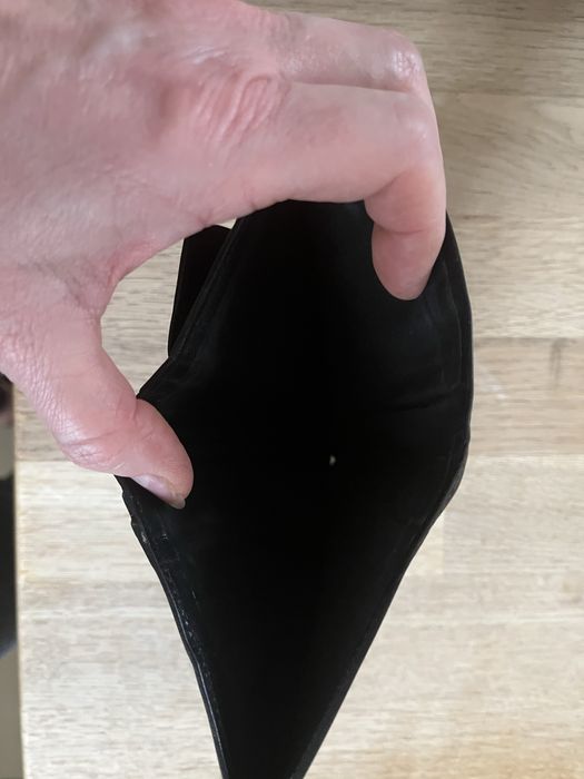 Skórzany męski czarny portfel - Jogo