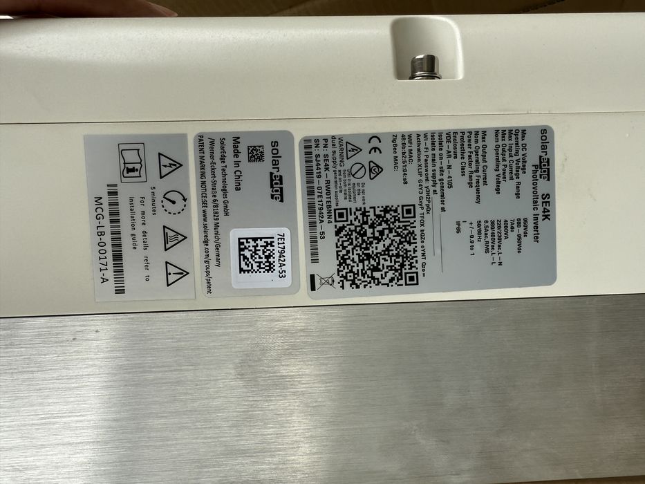 Falownik solaredge SE4K, longi LR6-60HPB-315+ optymalizatory p370