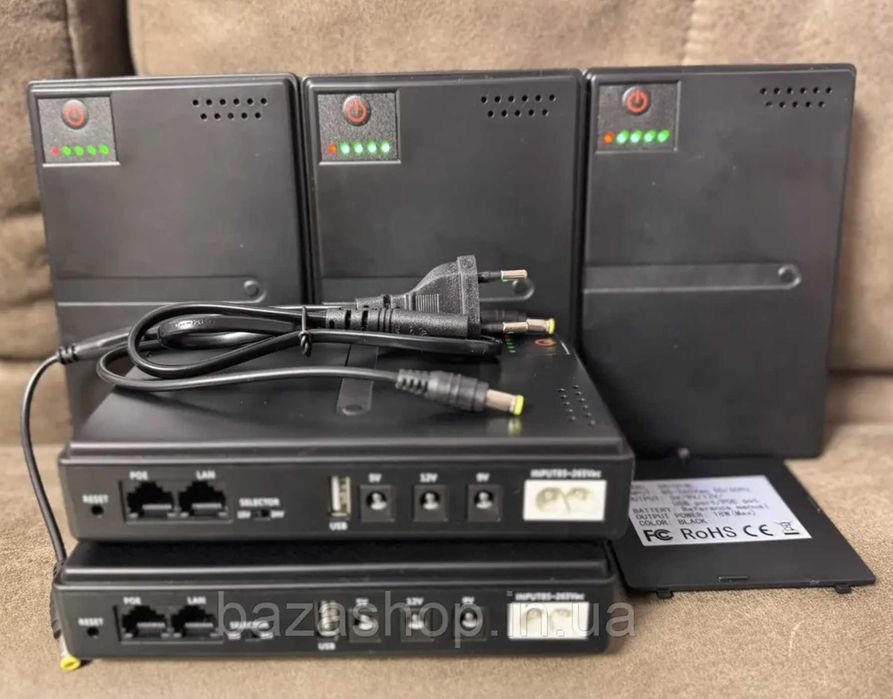 Потужний ДБЖ для роутера модема міні упс безперебійник 14000 мАг Новий