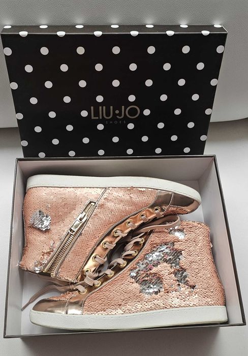 LIU JO  sneakersy włoskie cekiny roz 40-41