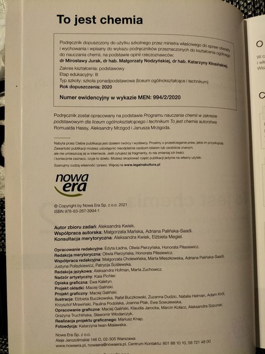 To jest chemia 2 podręcznik do chemii