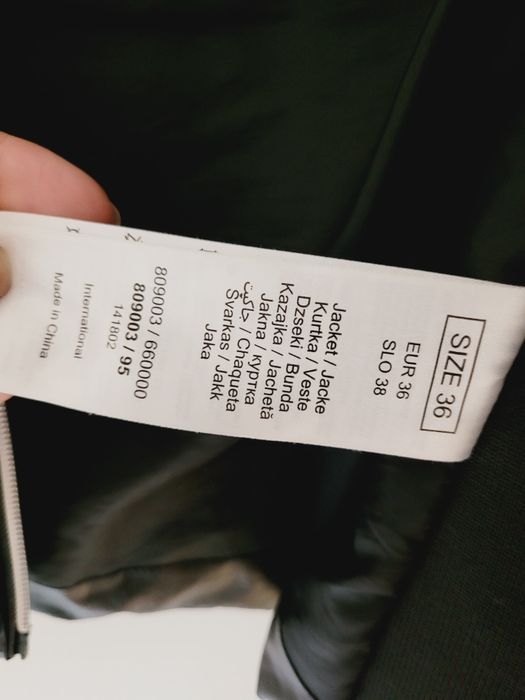 Kurtka czarna pikowana Orsay S/M