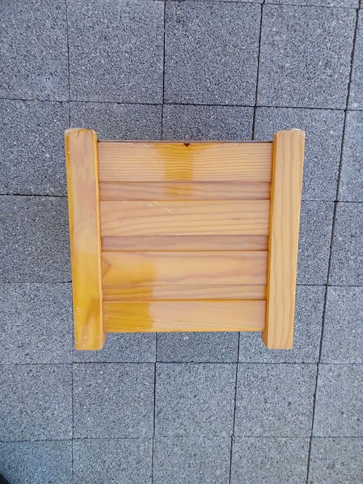 Vaso em pinho mel - Quadrado