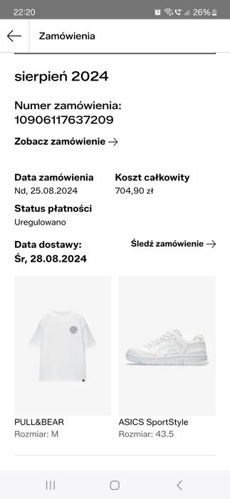 Buty asics ex89 białe