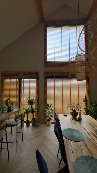 Żaluzje drewniane i bambusowe 50mm -pomiar i montaż bezpłatny.