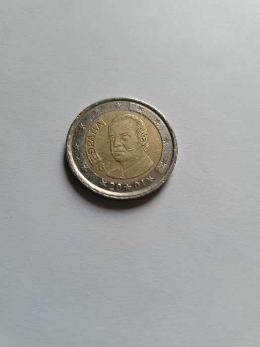 2 euro 2001 r. Hiszpania