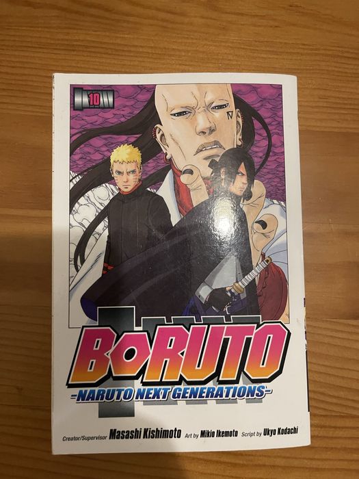 Manga Naruto vols. 1, 3, 10 + Boruto vol. 10