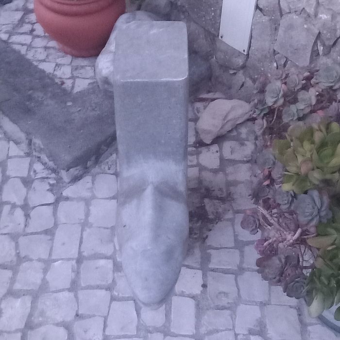 Estátua jardim pedra maciça