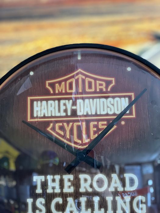 Relogio original harley & davidson 31cm para bar garagem motas