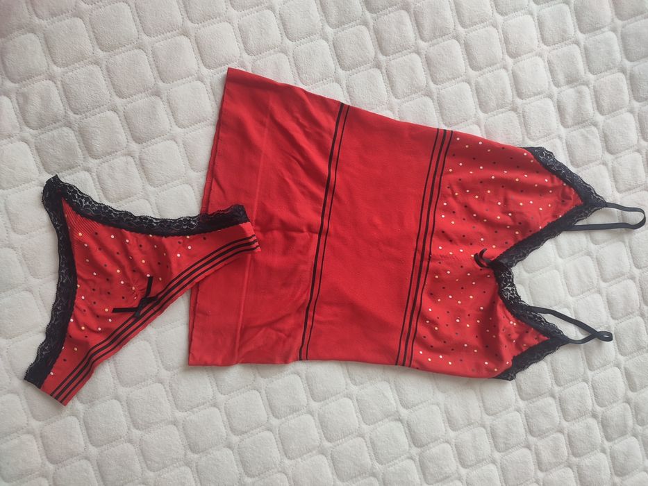 Комплект нижнего белья S. Майка та стрінги. Еротична спідня білизна