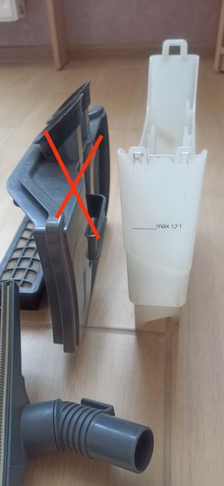 Запчастини б/у до пилососа  Zelmer AQUAWELT 1600 W.