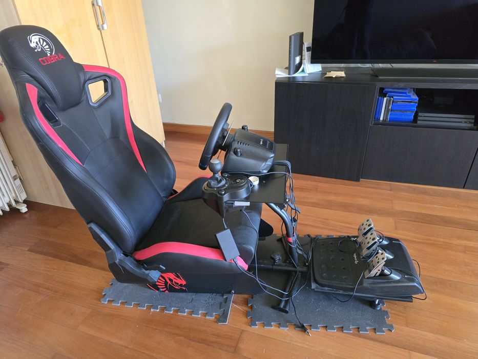 Simulador de Corrida Completo – Logitech G29 + Caixa de Velocidades +