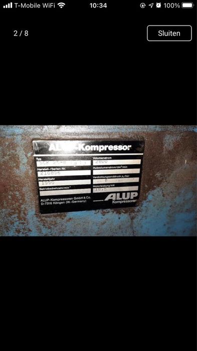 Kompresor srobowy alup 18,5 kw