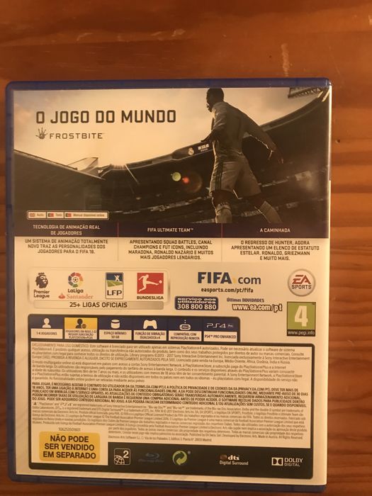 Fifa 18, COD Advanced Warfare Day Zero Edition e Batman Arkham Knight