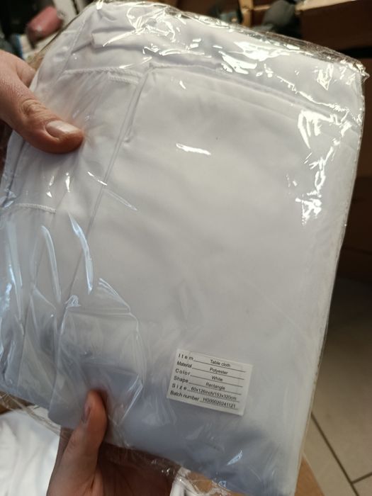 Obrusy 7 sztuk białych