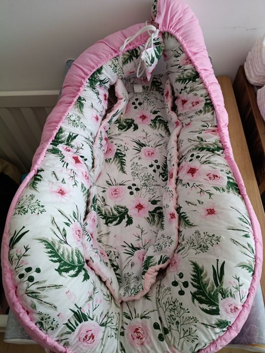 Ochraniacz do łóżeczka dla dziecka, kokon. Kocyk i poduszka