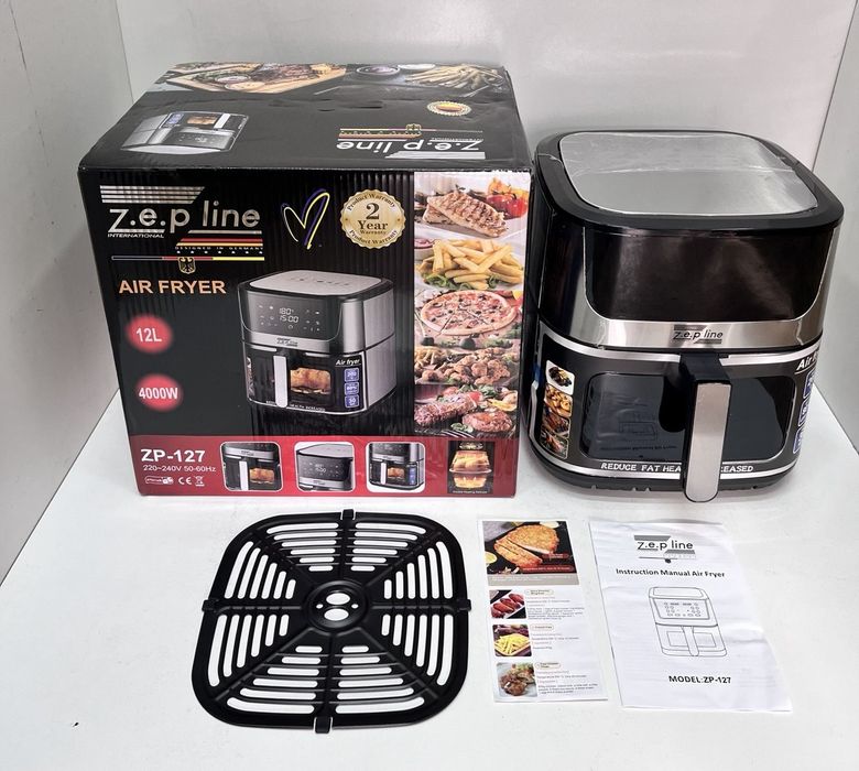 Аэрофритюрница 12л ZP-127 4000Вт на два тени та сенсорним керуванням