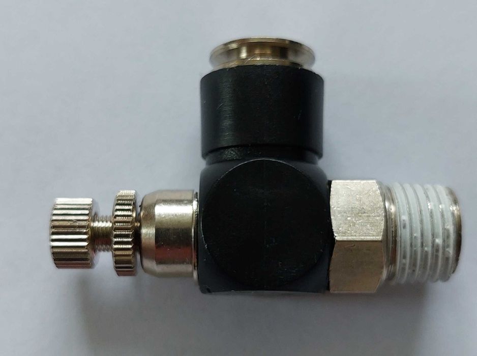 Дросель фітінг пневматичний 8-1/4" під трубку 8 Festo CAMOZZI Norgren