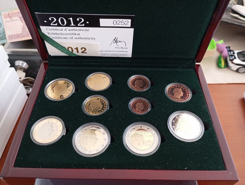 Moedas Euro Cofre Luxemburgo Set Proof 2012
