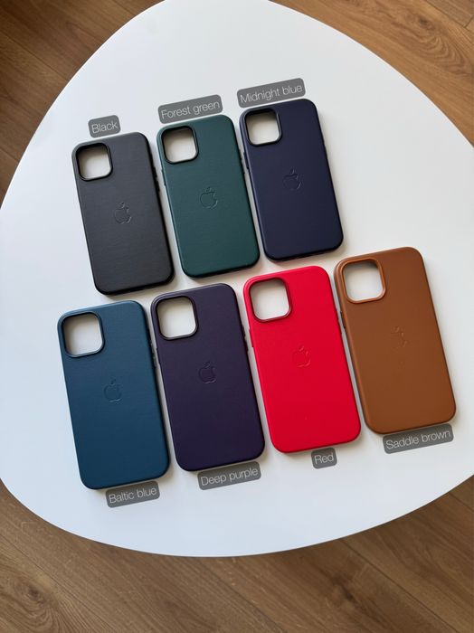 Шкіряний чохол для iPhone 12-12 Pro Max Leather Case MagSafe