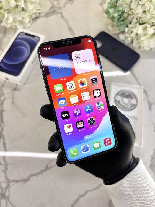 Оригінальний Iphone 12 64 GB iOS 17! Black Neverlock (Магазин Гарантія)