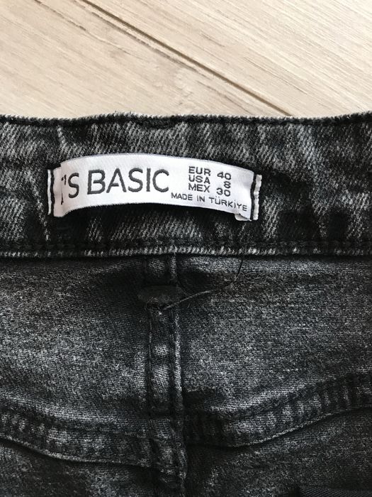 Джинсова спідниця з розрізом its basic, розмір 46 (м