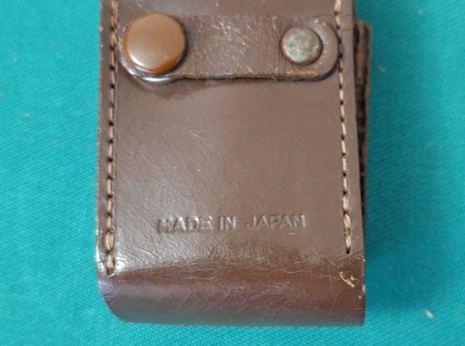 Bolsa vintage em couro, para rolo fotográfico - Japan