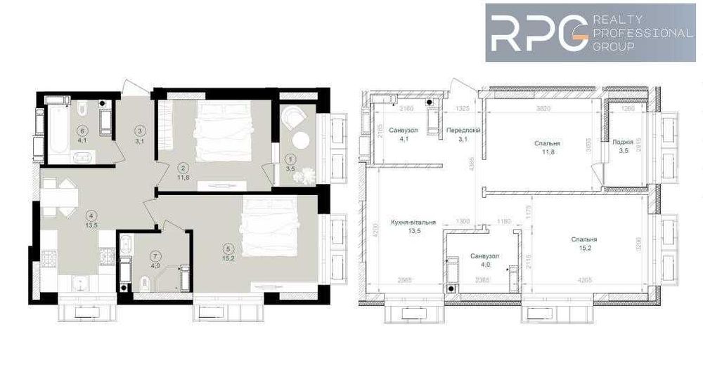 1-room apartment apartment by the address st. Ul Vavilovykh (area 55,2 m²) - Atlanta.ua - photo 4